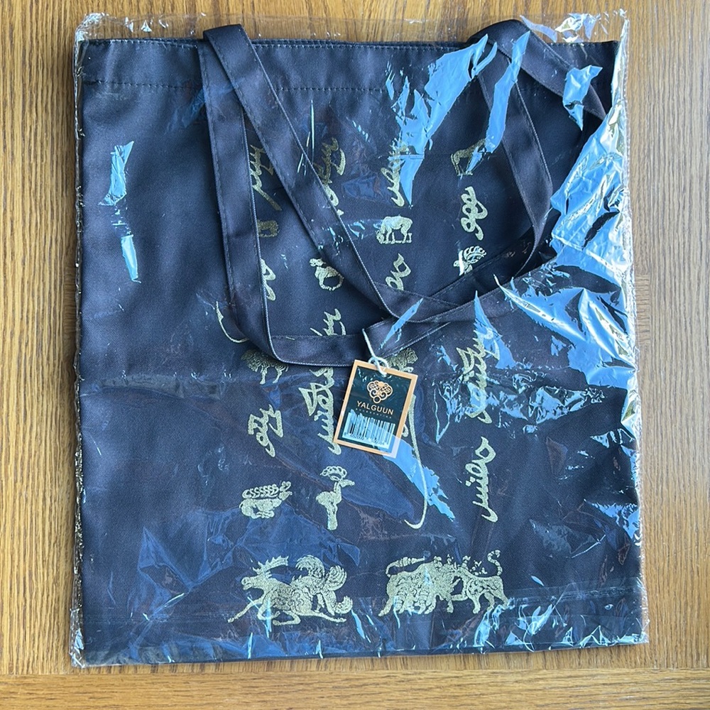 NEW Mongolian script tote bag